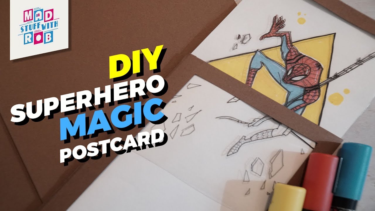 How to make a Superhero Magic Postcard