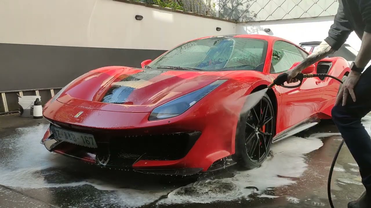 Ferrari pista 488 car detailing