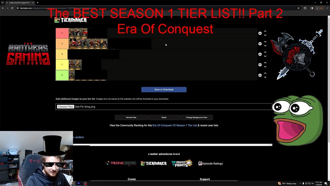 The BEST SEASON 2 TIER LIST!! Part 2 | Tips And Tricks | Era Of Conquest