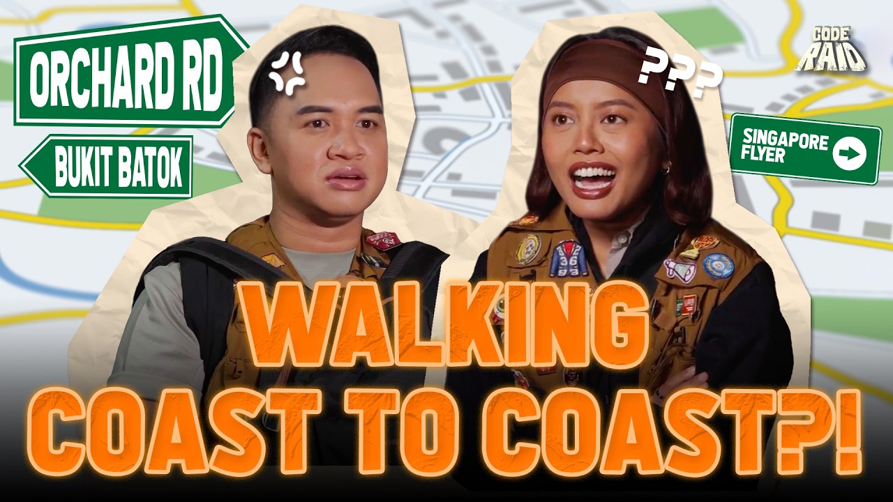 We Walked A 24KM TRAIL Around SINGAPORE?! (Part 1) | 🚨 CODE RAID EP 57