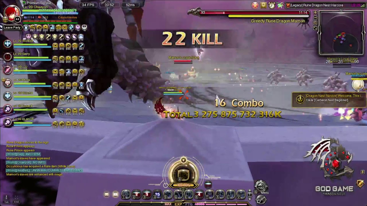RUNE DRAGON NEST SNIPER POV | God Game Dragon Nest