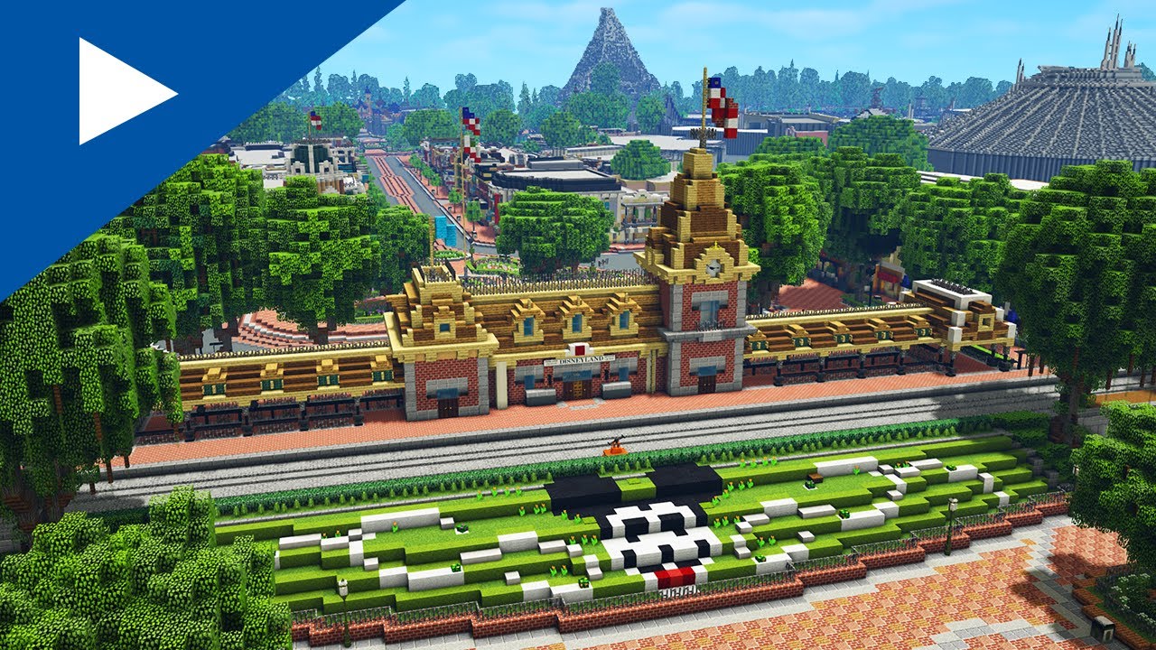[4K] Full Minecraft Disneyland Walkthrough | ImagineFun 2022