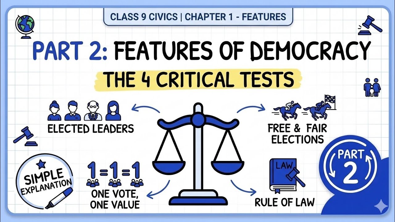 What is Democracy and Why Democracy? |Class 9 Political Science Chapter 1 #democracy #civics #cbse 