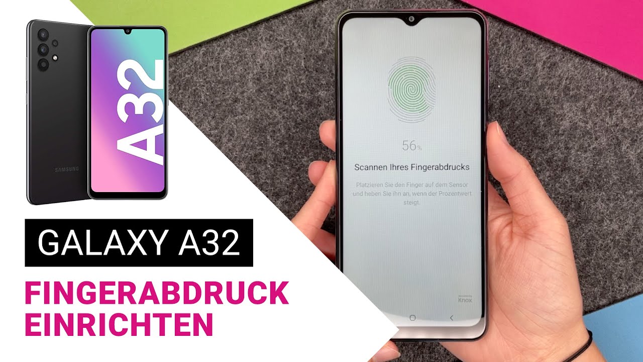 SAMSUNG Galaxy A32 - Fingerabdruck einrichten • 📱 • 👆🏼 • 🔐 •