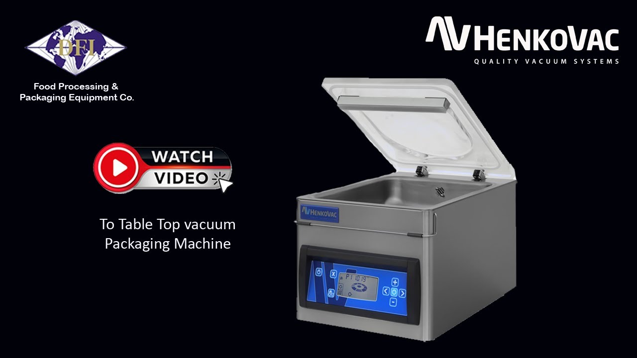 Henkovac Table Top vacuum Packaging Machine | Meat Packaging Machine | food packaging machine