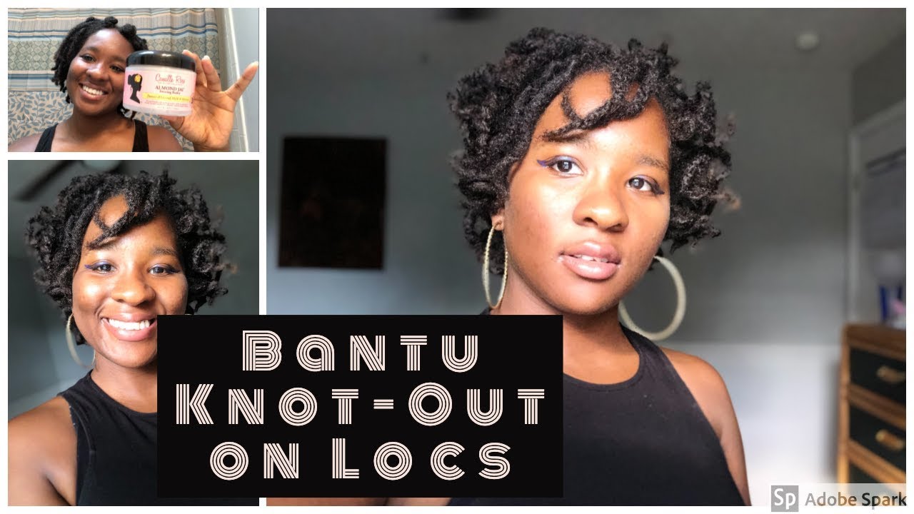 Bantu Knot Out on Short Locs!