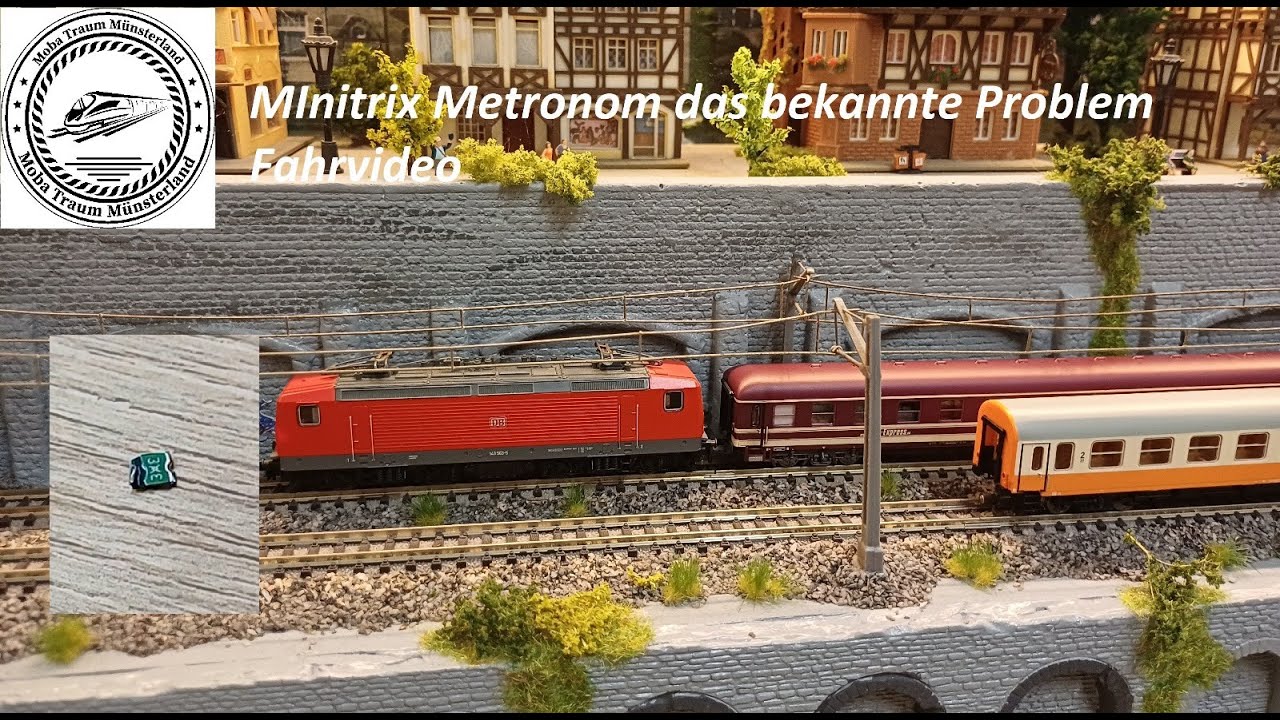 Modelleisenbahn Spur N wieder ein Minitrix Opfer, Fahrvideo