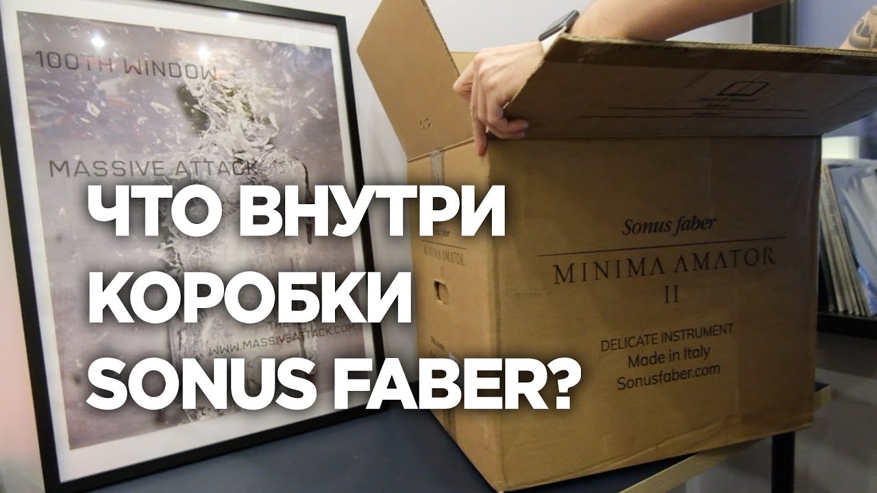 Распаковка полочных колонок Sonus faber Minima Amator II