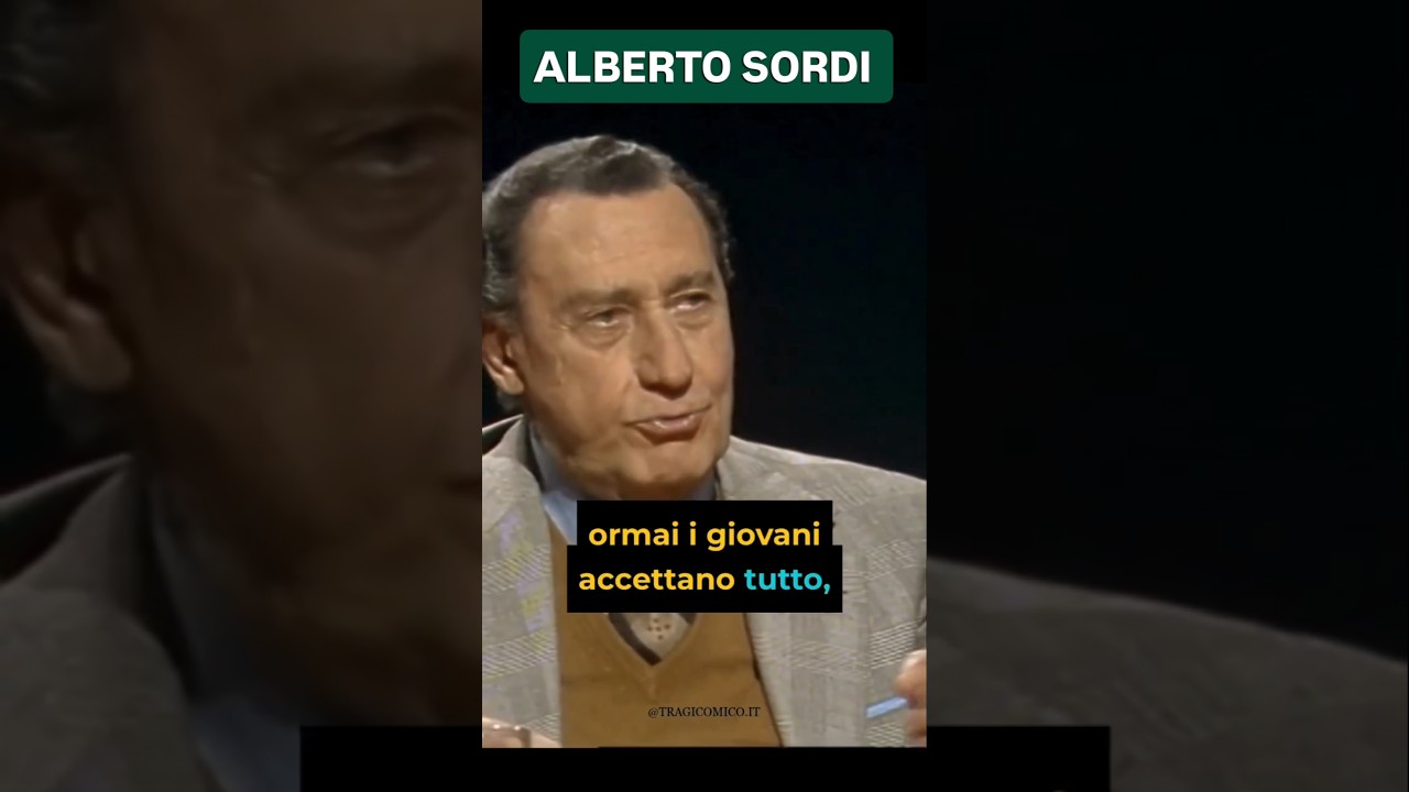 Alberto Sordi - I Giovani accettano Tutto | dal Web