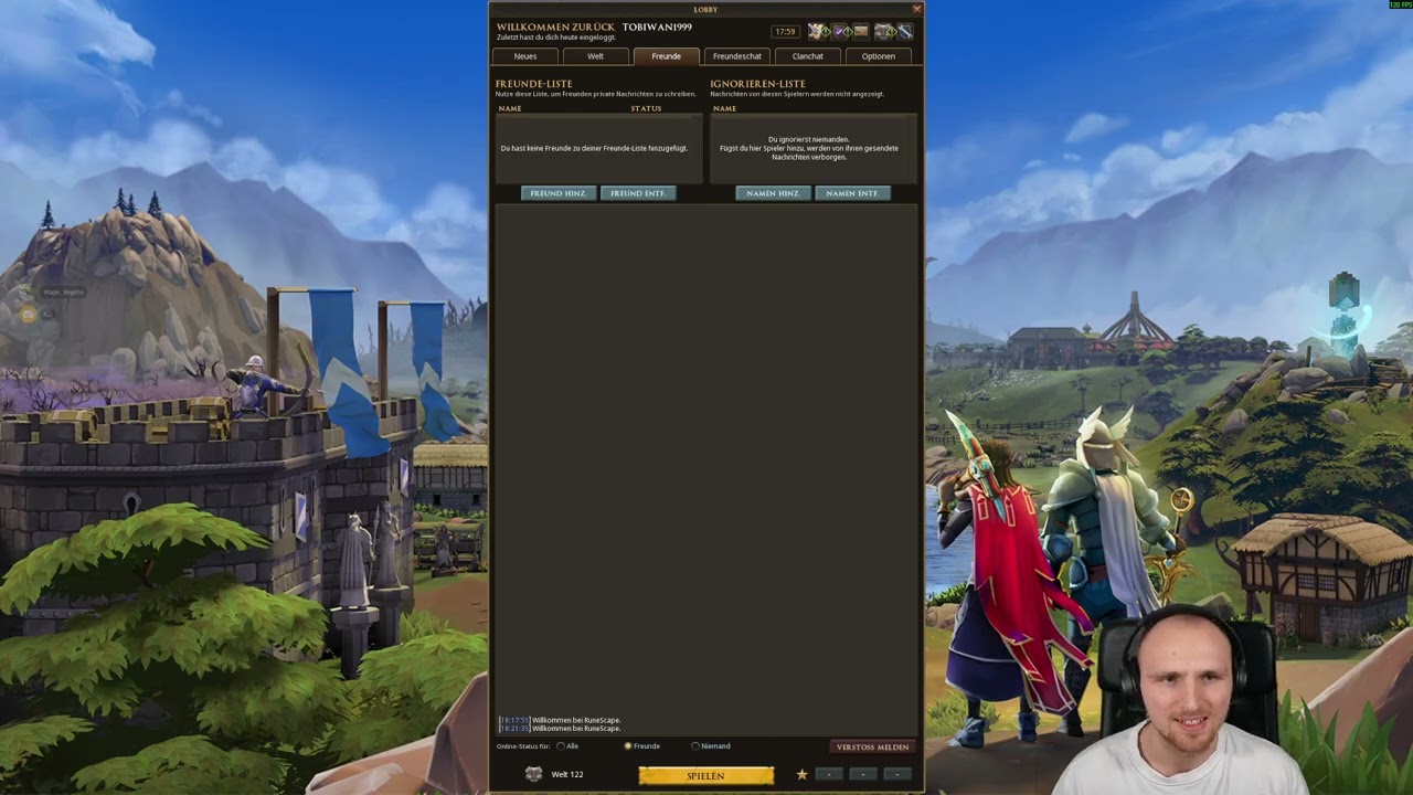 Ich teste RuneScape mit @majin_vegeta9000 | Ich habe keine Ahnung vom Spiel