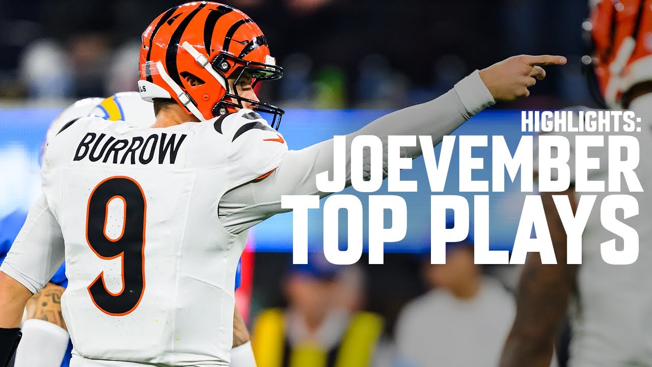 Joe Burrow's TOP PLAYS of November | Highlights