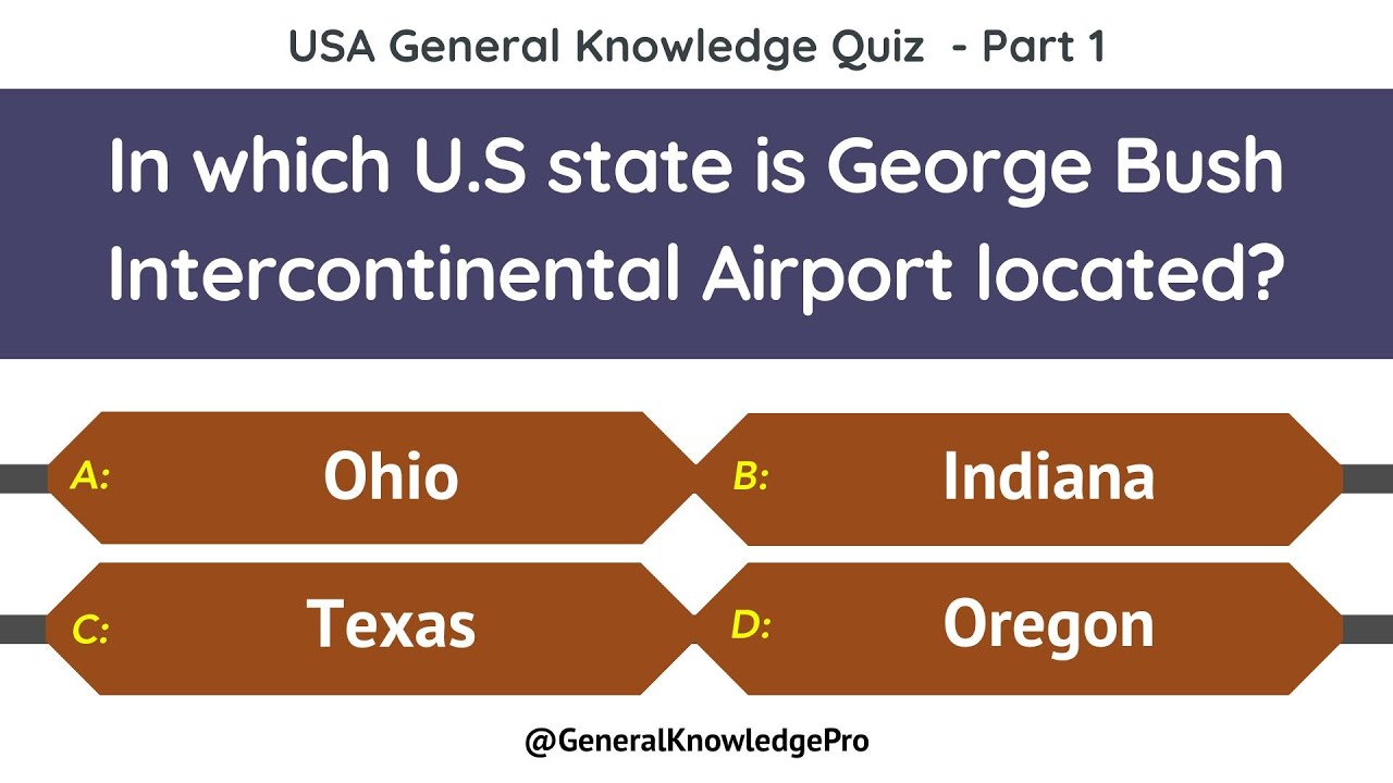 USA General Knowledge Quiz - Part 1/10 | 15 Multiple Choice Questions to Test Your American GK | USA