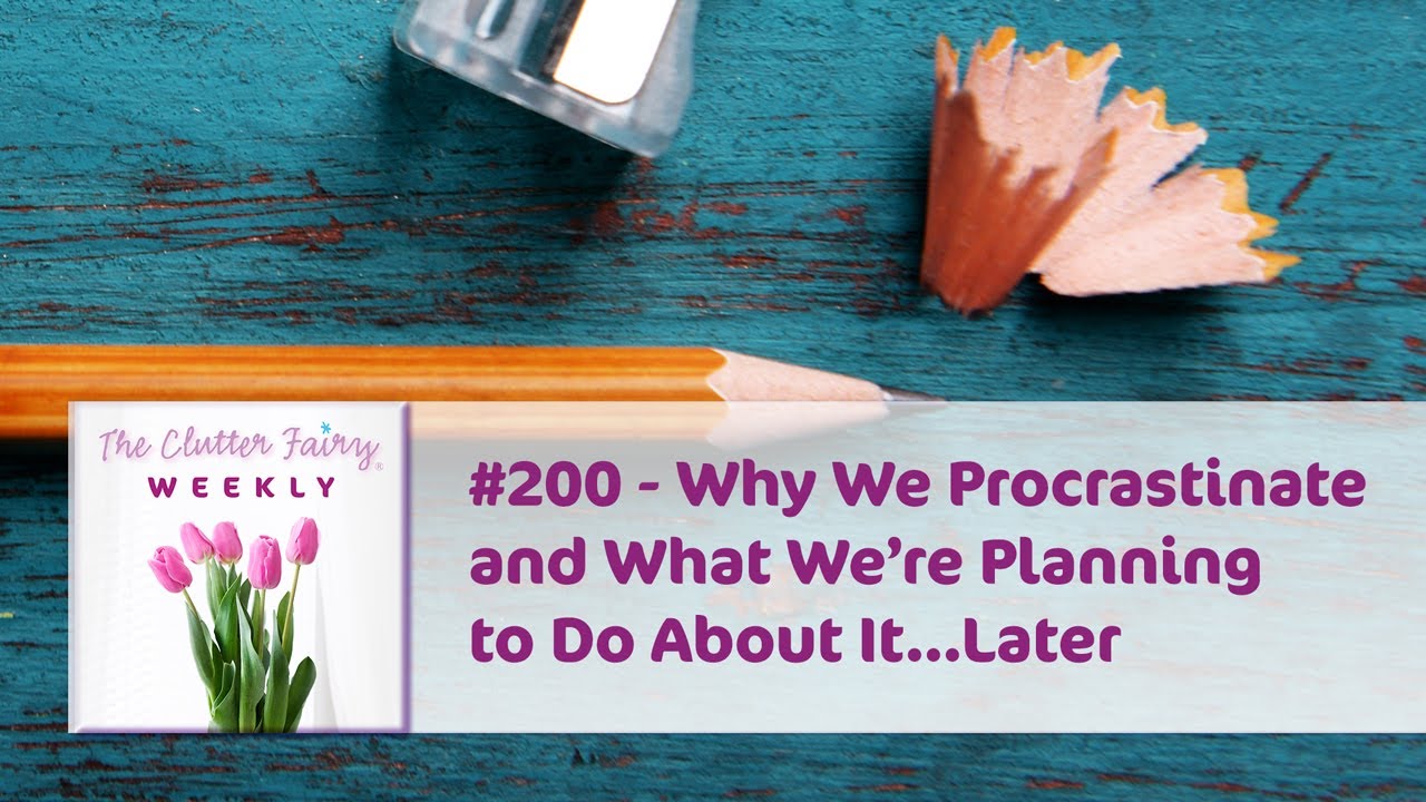 Why We Procrastinate and What We’re Planning to Do About It…Later - The Clutter Fairy Weekly #200