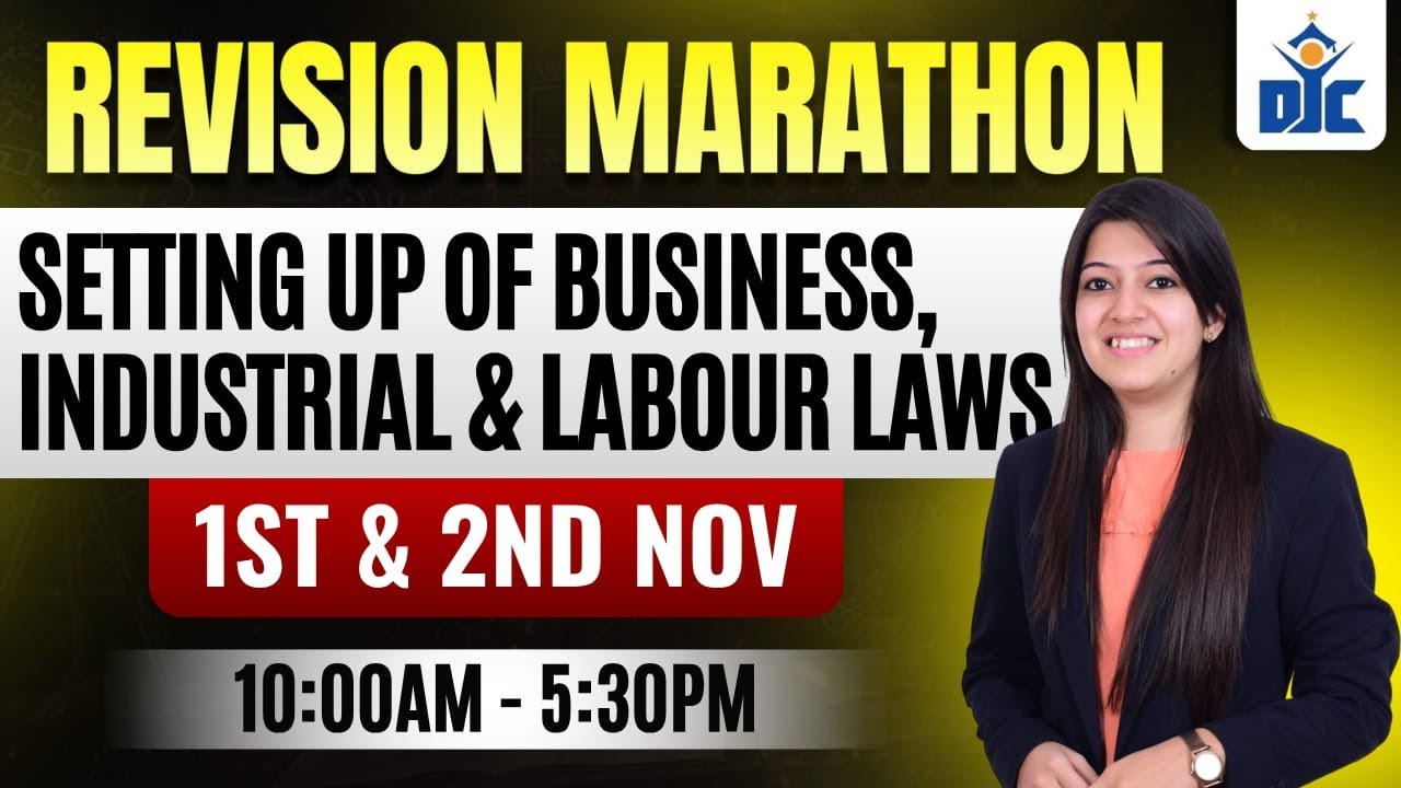 CS EXECUTIVE GROUP - 1 | SBILL | REVISION MARATHON | DEC 2025 | CS KIRTI CHATURVEDI | DJC INDORE