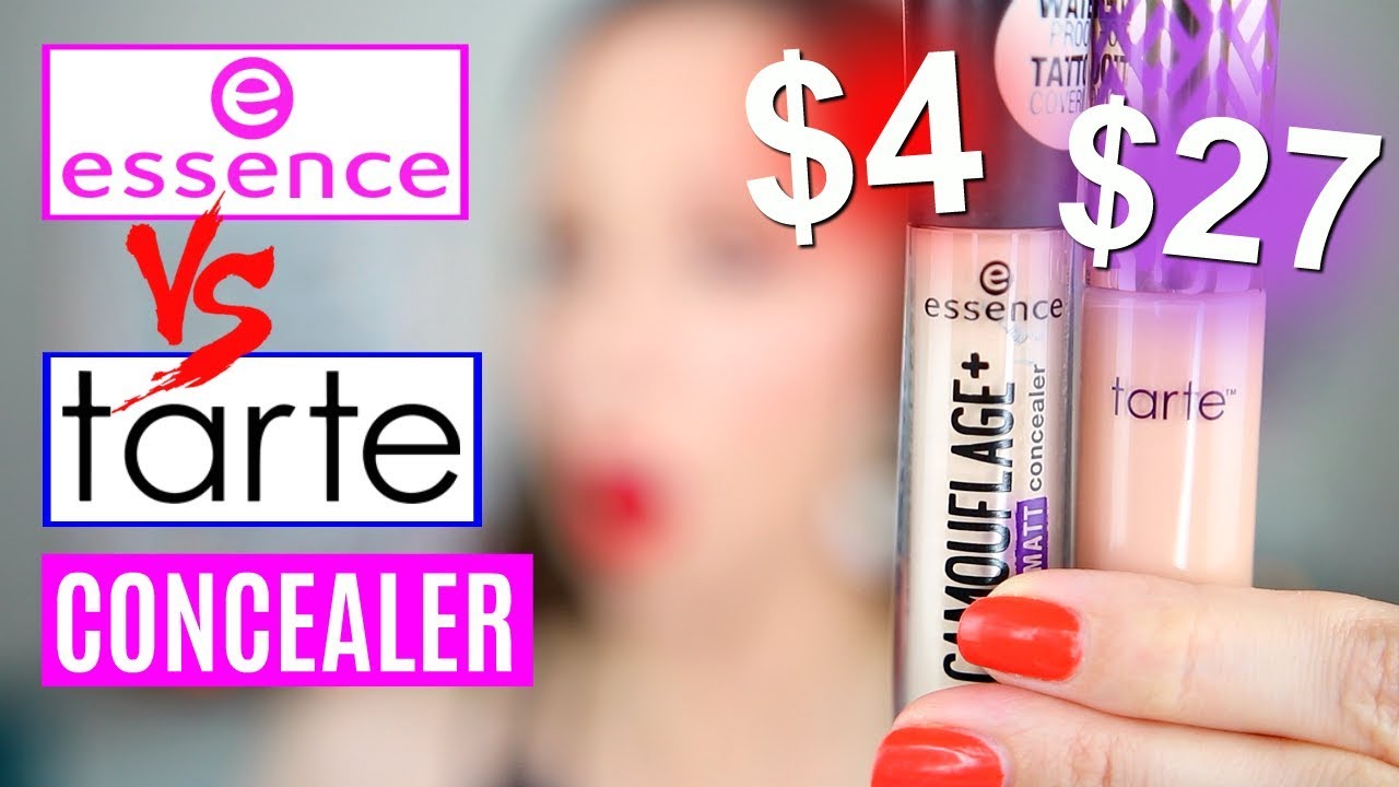 Essence Camouflage Matt Concealer Vs Tarte Shape Tape Concealer!! - 10H Wear Test & Review