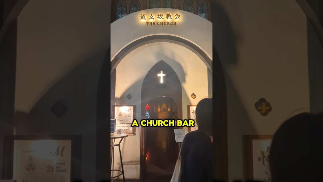 You won't believe this... CHURCH BAR IN TOKYO, JAPAN!🇯🇵😱🫨