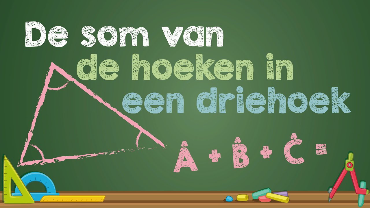 De som van de hoeken in een driehoek (Wiskunde)