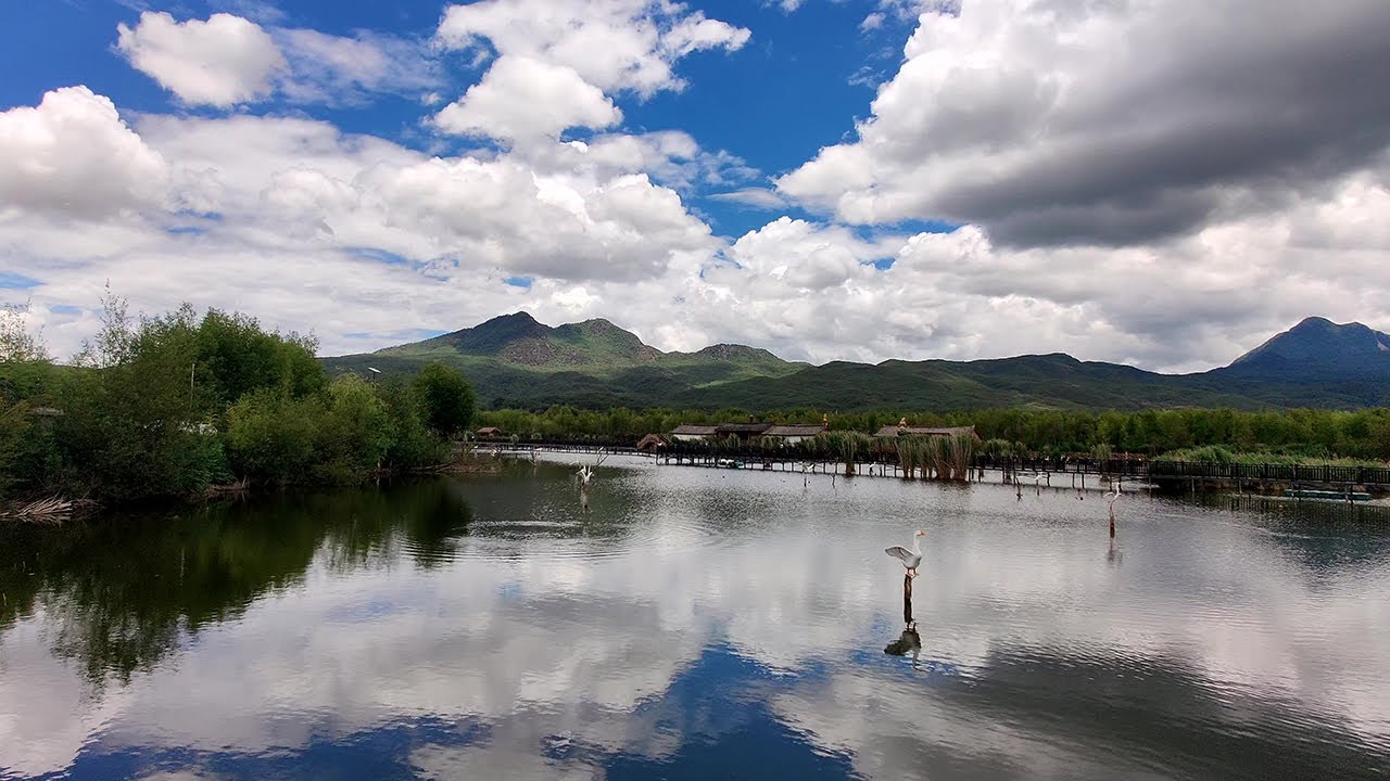 Lashihai Wetland Park, Lijiang, Yunnan,China. Beautiful Scenery.