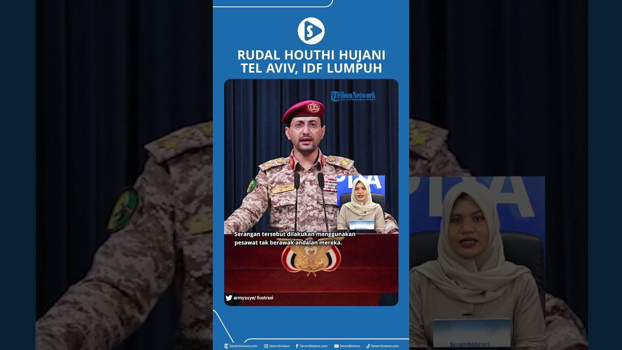 Rudal Balistik Houthi Hantam Markas Tentara Israel di Tel Aviv! Operasi IDF Lumpuh Total