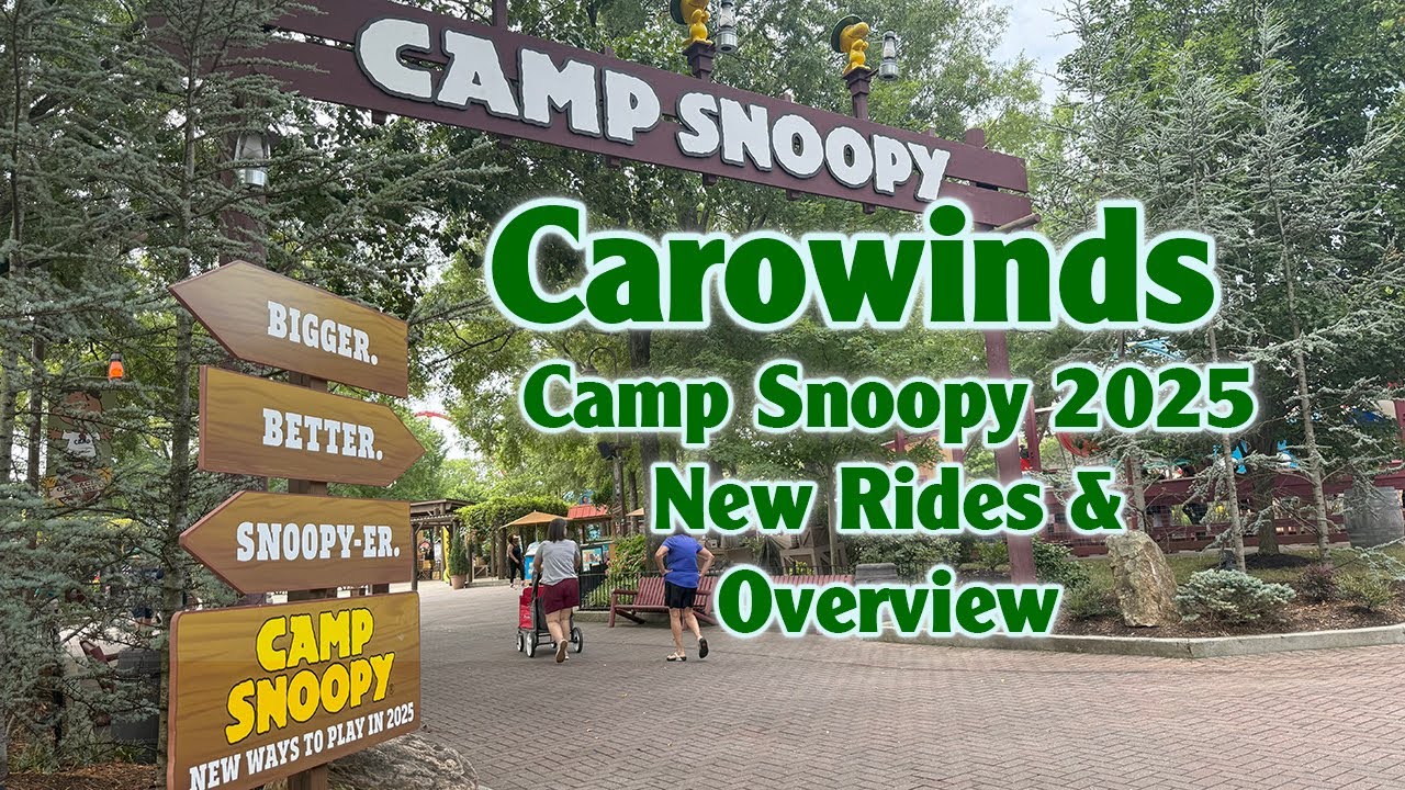 Exploring Camp Snoopy at Carowinds! NEW Rides + Full Area Tour!