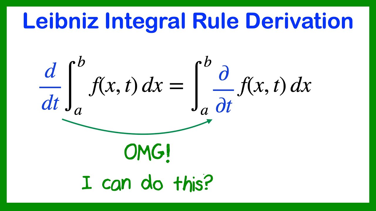 Leibniz Integral Rule - updated! 💪