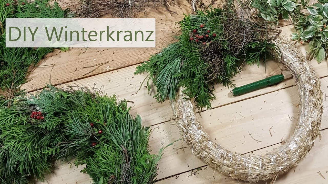 DIY Anleitung: Kranz binden für den Winter!