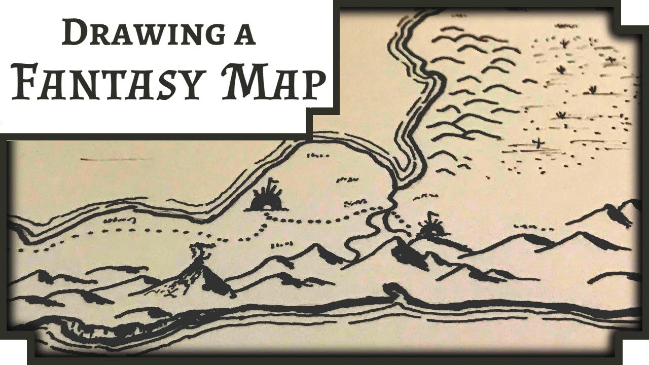 Draw a Fantasy Map - (From Start to Finish )