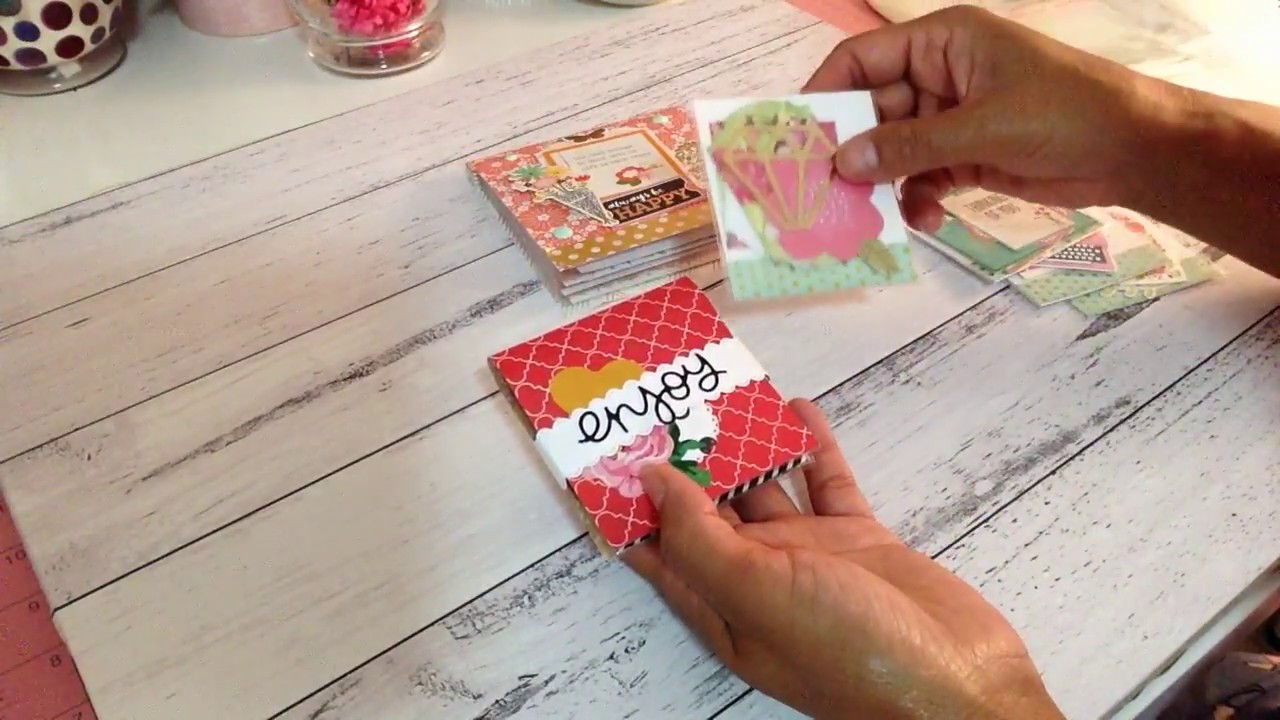 Cute mini flip booklet for your packaged craft goodies WITH *EASY TUTORIAL*