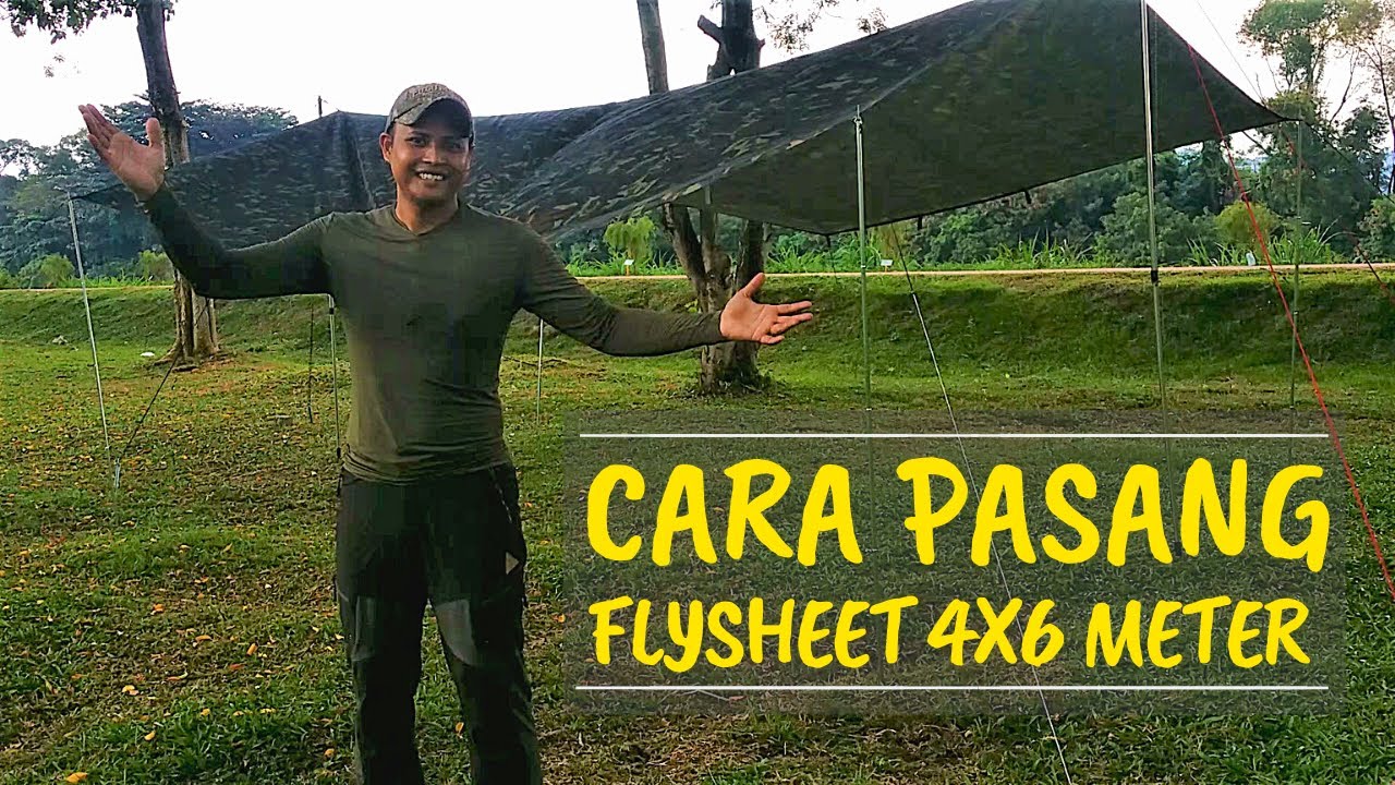 Cara Pasang Flysheet 4x6 Meter (Part 2)