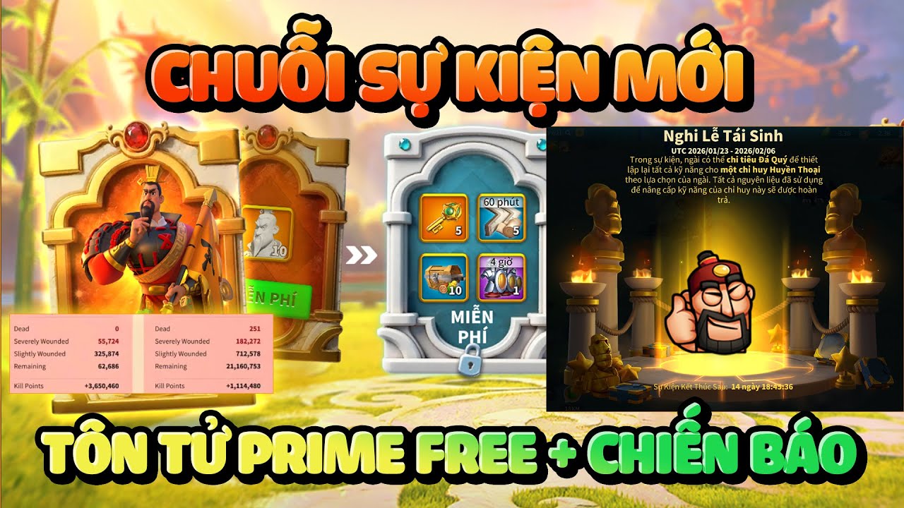 Cách Lấy Tôn Tử Miễn Phí - Chiến Báo Này Đã Đủ Tầm Làm Vua Open Field Hay Chưa - Rise of Kingdoms