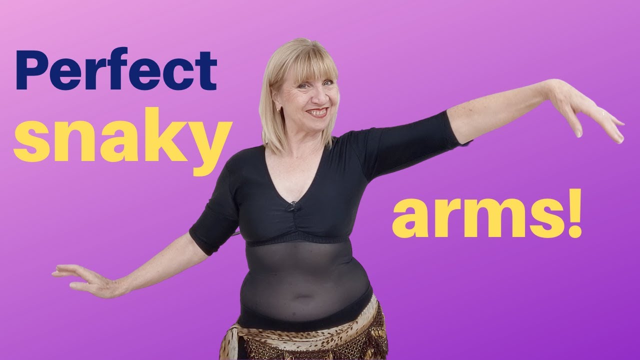 Belly dance snake arms, how to do the perfect belly dance snaky arms. Learn to belly dance