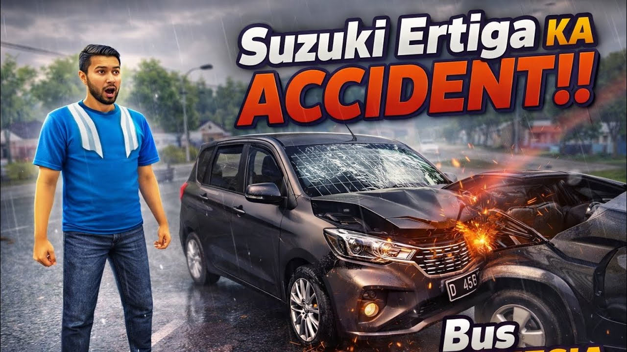 New Suzuki Ertiga accident!!😭😭 | Bus Indonesia Simulator 3D Gameplay Android 