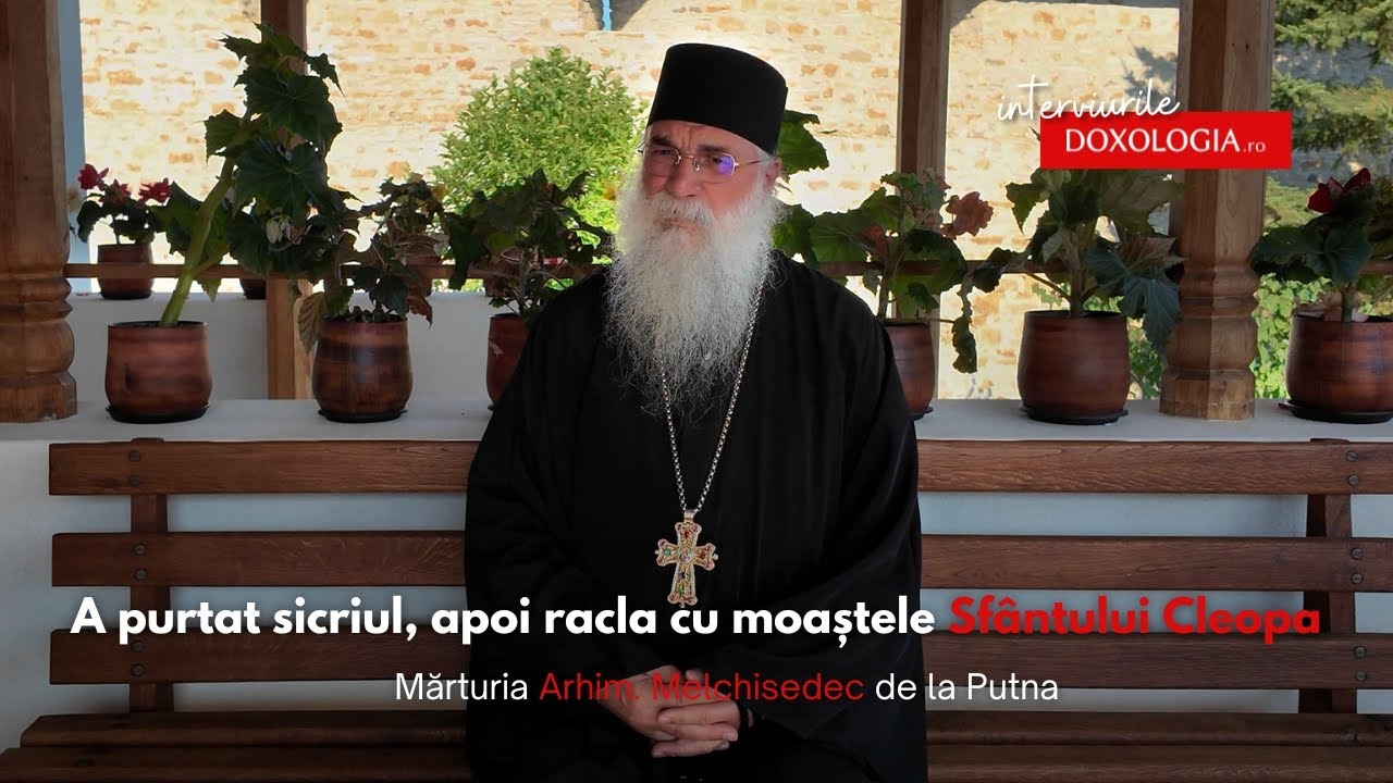 A purtat sicriul, apoi racla cu moaștele Sfântului Cleopa – Mărturia Arhim. Melchisedec de la Putna