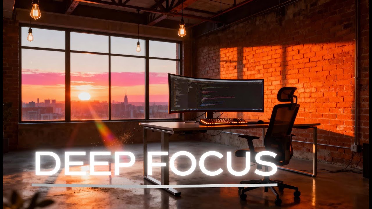 3 Hours Golden Hour Focus Music for Coding | Sunrise Minimal Techno | Morning Deep Work Beats