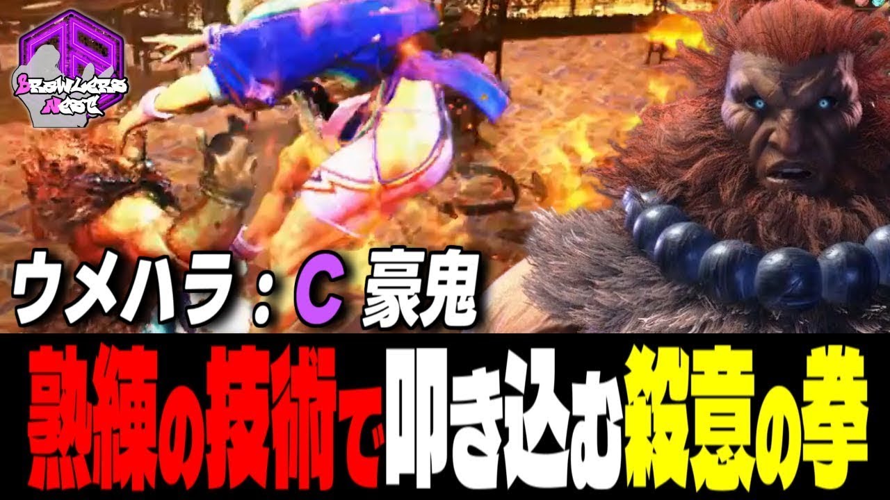 【ウメハラ】熟練の技術で叩き込む殺意の剛拳 ｜ウメハラ (豪鬼) vs ルーク , マノン , マリーザ 【 スト6 / SF6】