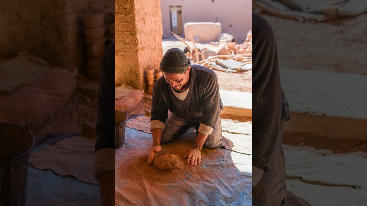 Mohamed, potier &agrave; Skoura au Maroc