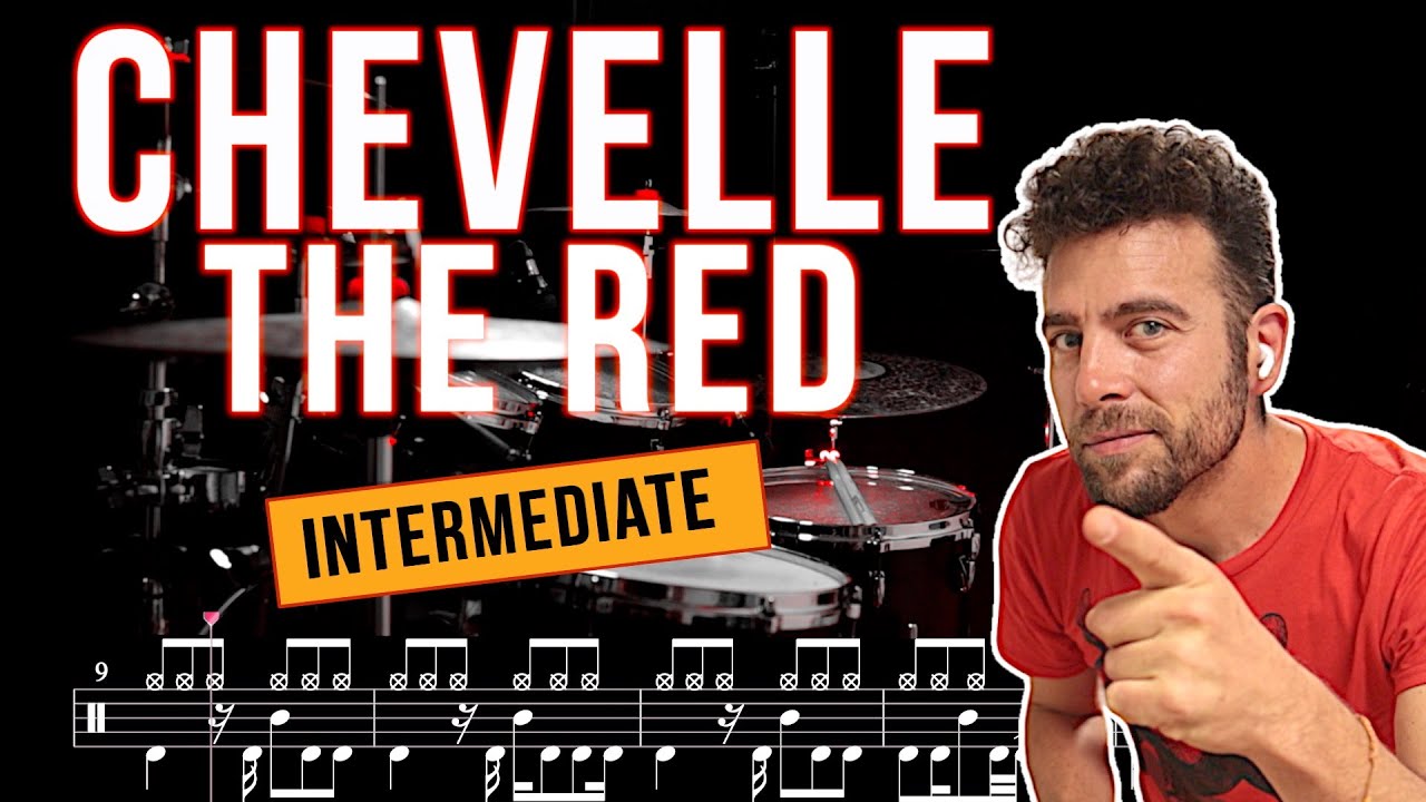 Chevelle - The Red - Drum Cover (with scrolling drum score)