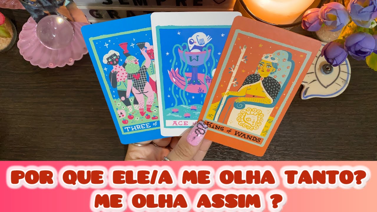 👀🔥FIU FIU! É POR ISSO QUE ELE/A TE  OLHA TANTO!  DESSA MANEIRA |#tarot #tarotinterativo #tarotamor
