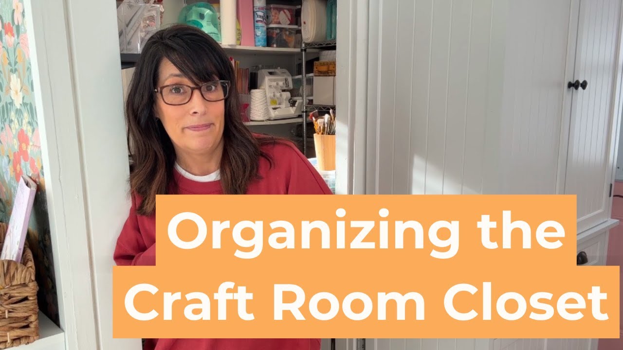Organizing the craft room closet