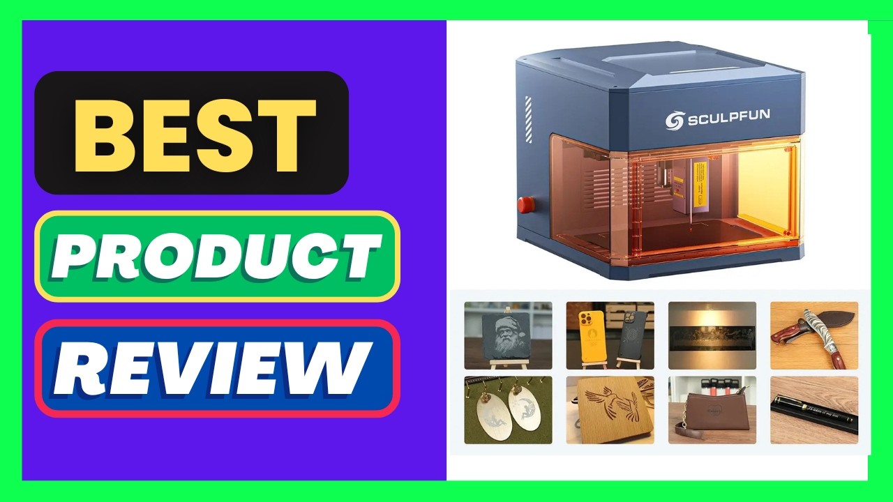 SCULPFUN iCube Ultra 12W Laser Engraver, Class 1 Enclosed Design,
