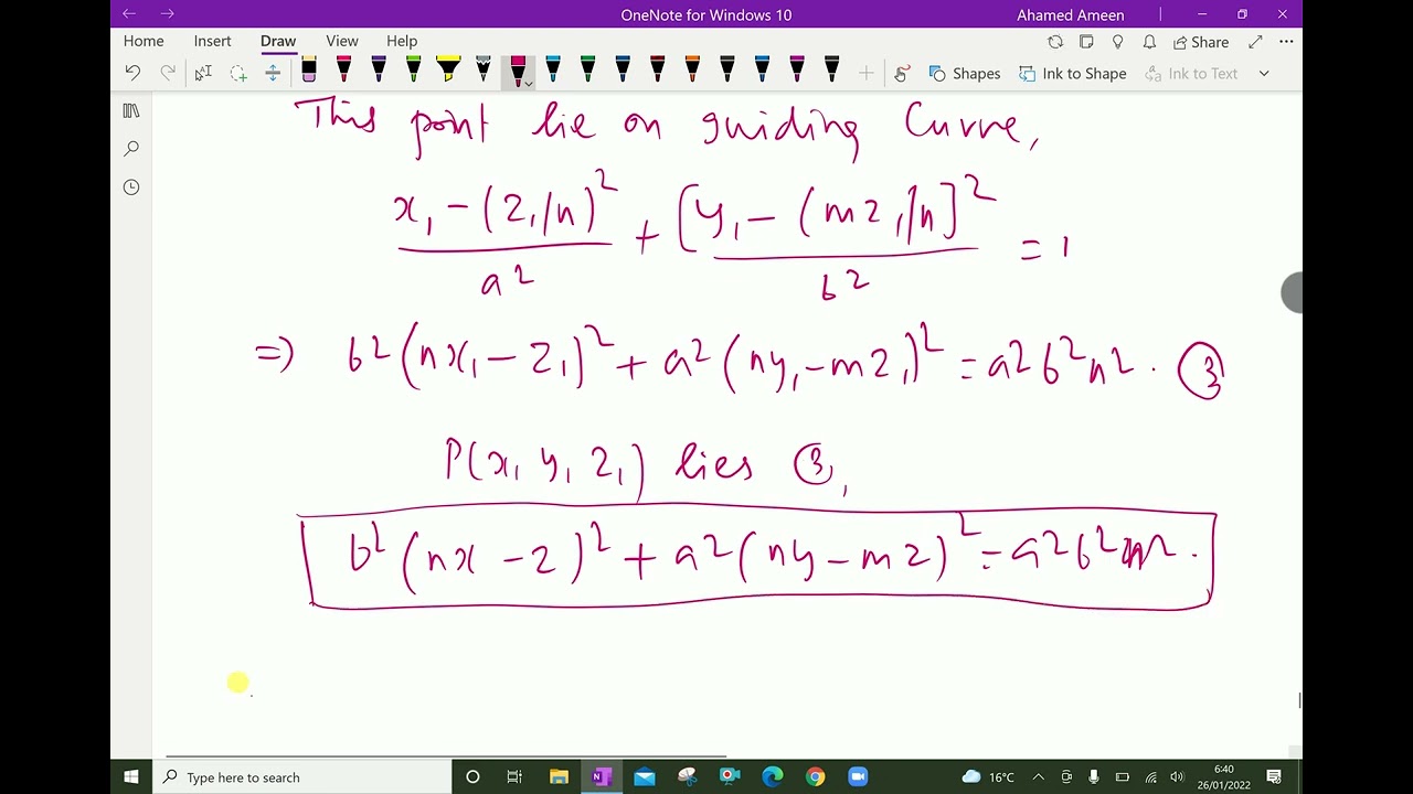 Analytical Solid Geometry: - ( Equation of Cylinder; Solving problems ) - 122.