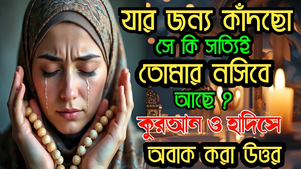 যার জন্য কাঁদছো সে কি সত্যিই আপনার নসিবে আছে? কুরআন ও হাদিসের আসল উত্তর ❤️|| #আলোরপথযাত্রী #nasib 