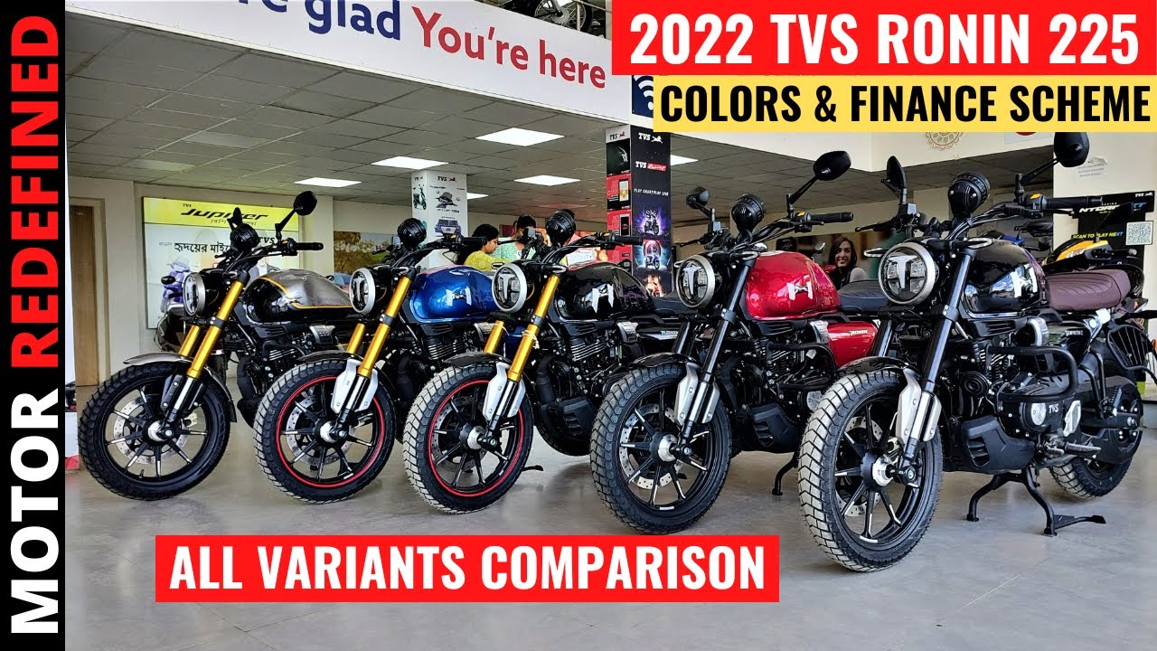 2022 TVS Ronin 225 All Colors Price & Finance Scheme | All Variants Comparison | Motor Redefined.