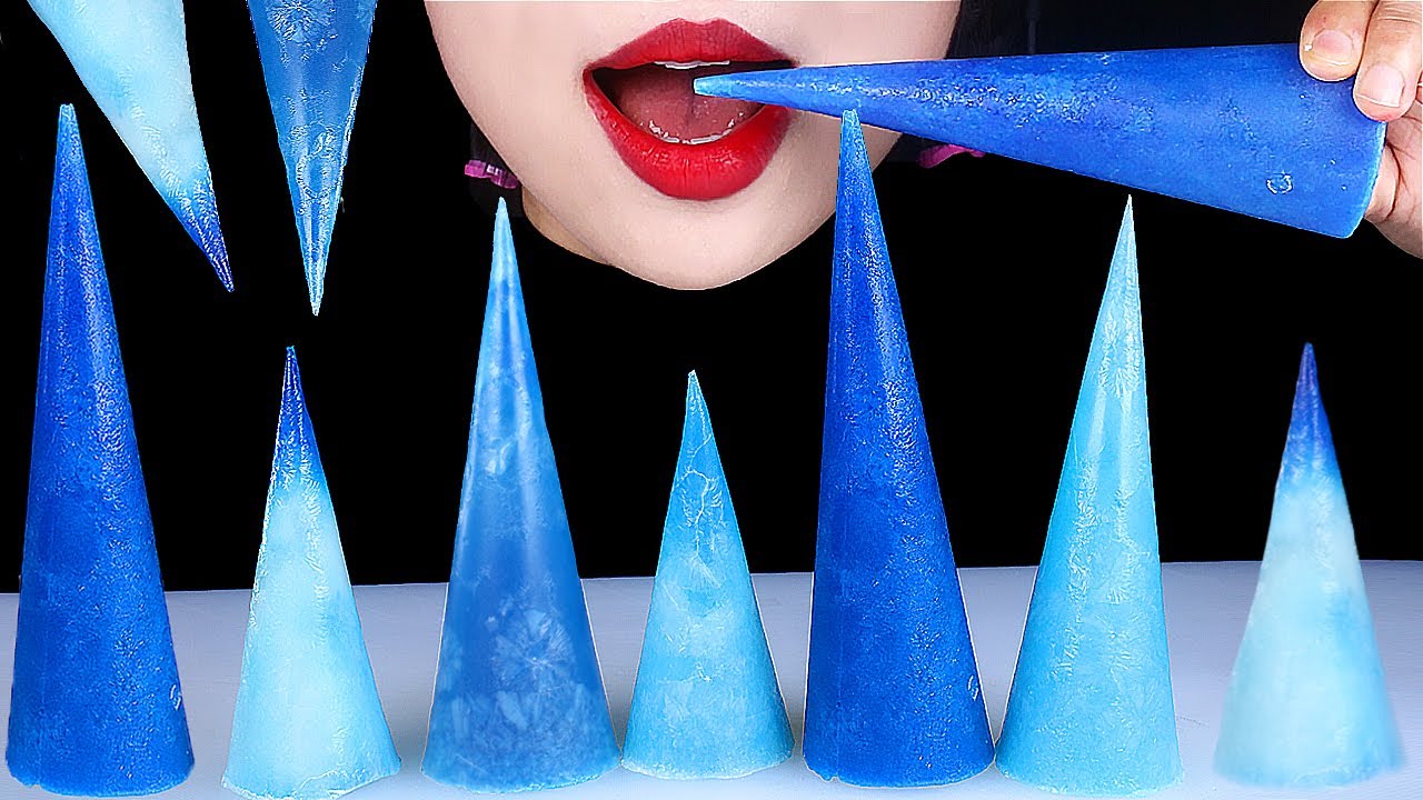 ASMR *KOHAKUTO* MUKBNG BLUE DESSERTS EATING SOUNDS 코하쿠토 먹방 파랑색 꼬깔콘 디저트 이팅 사운드 먹방쇼 コハクト
