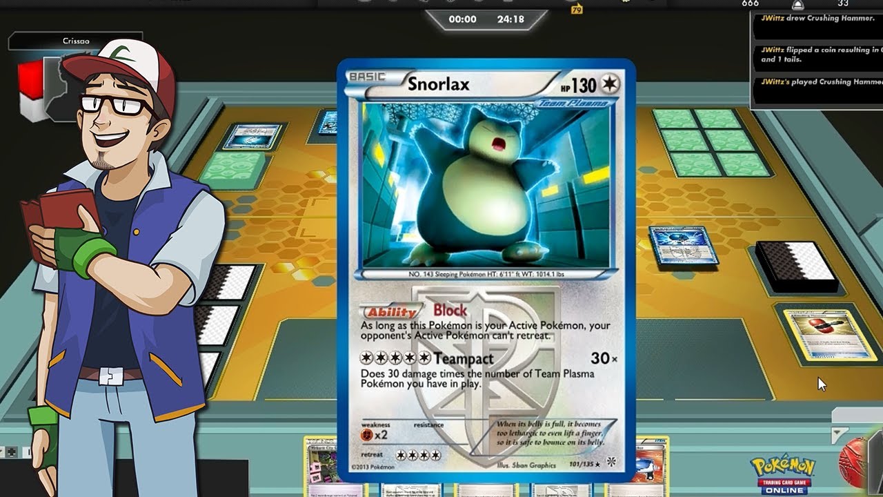PokéPlay: PTCGO - Snorlax vs. Team Plasma