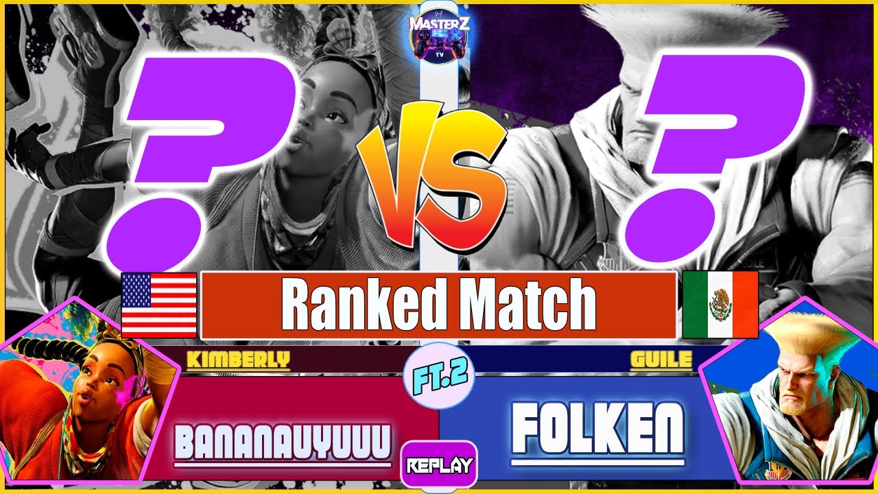 SF6 REPLAY 🔥 BANANAUYUU (kimberly) VS FOLKEN (guile) 🔥 High level gameplay