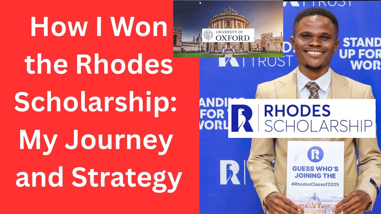 How Ahmed Won the Rhodes Scholarship 2025 | His Journey to Oxford