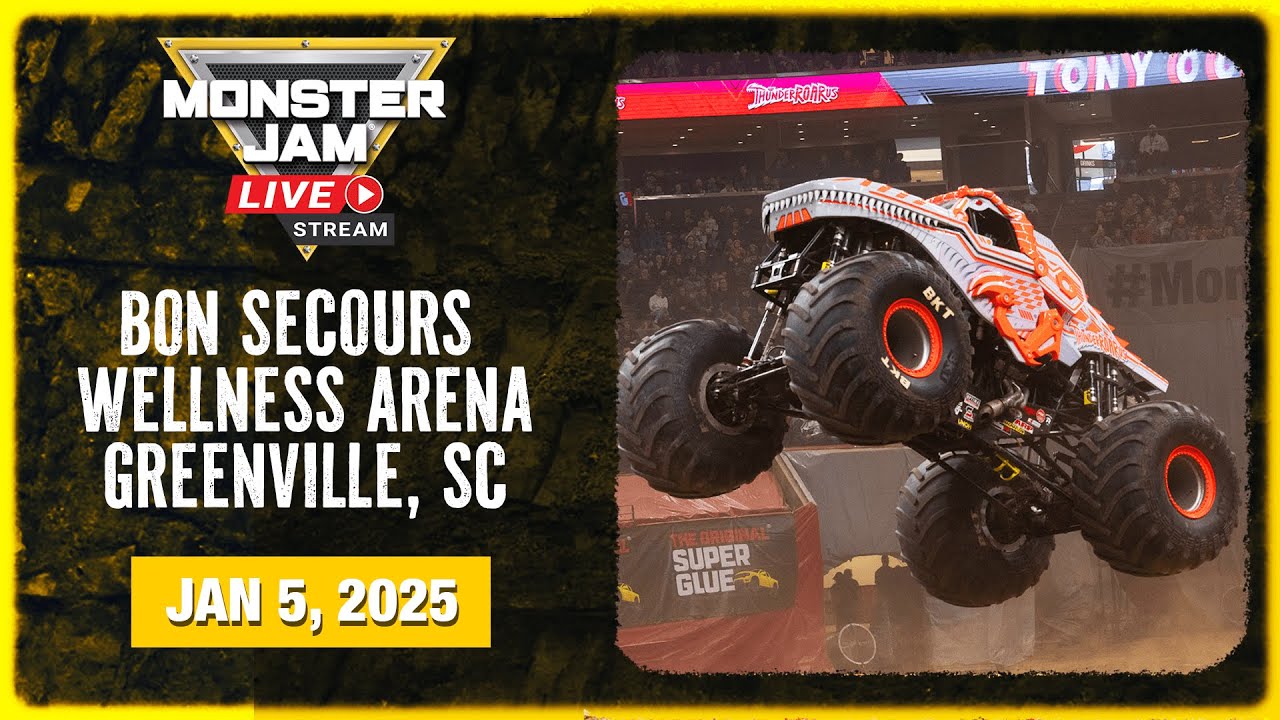 Monster Jam: Greenville - 3 (Full Event) | Jan 5, 2025 | Arena East
