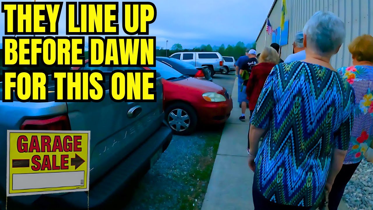 THE ANNUAL GARAGE SALE WORTH LINING UP FOR AND I GOT PUT IN MY PLACE