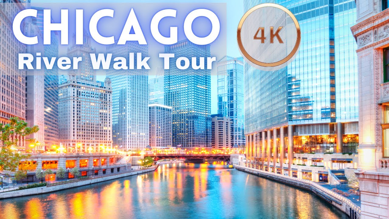 Downtown Chicago Riverwalk Virtual Tour 4K